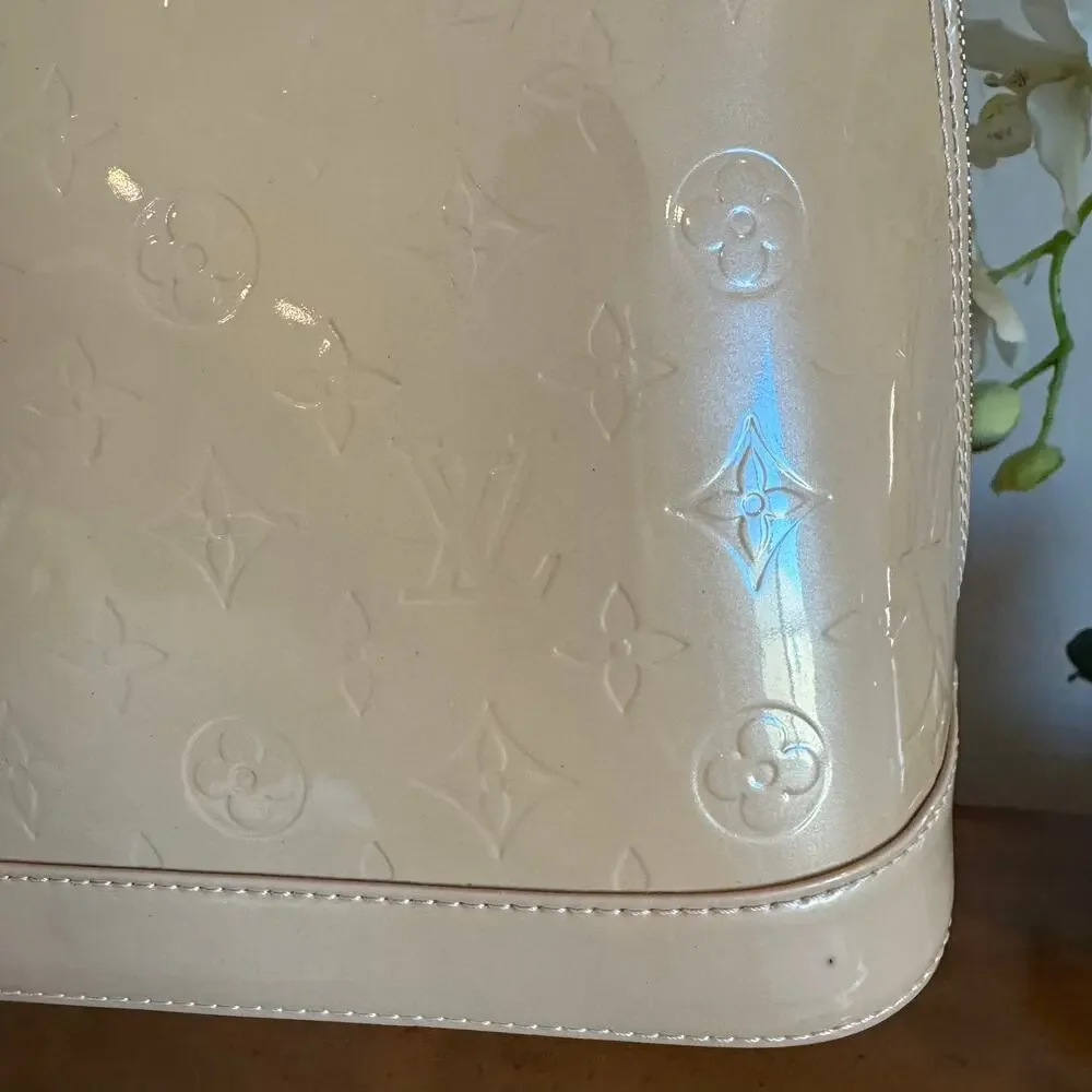 Vintage Louis Vuitton Vernis Alma Handbag Monogram Patent Leather - Picture 11 of 16